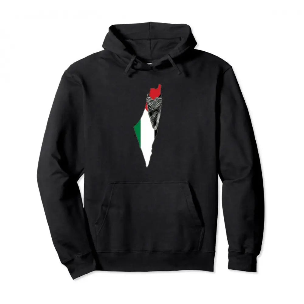 Cotton Palestine Pullover Hoodie Warm Fashion Hip Hop Street Wear Men Women Casual Sweatshirt Style