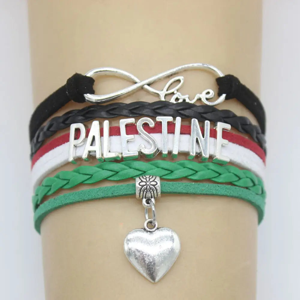 Infinity Love Palestine Bracelet Charm Accessories