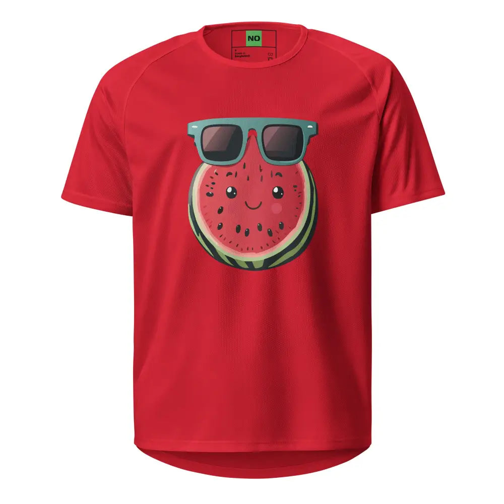 Unisex Watermelon Sports Jersey Red / S